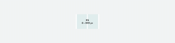 Animation showing fixed layout grids at different sizes